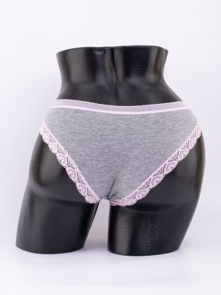 Слипы с кружевной окантовкой и эластичным поясом - фото 3