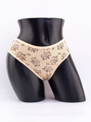 Слипы в горошек с цветочным принтом - фото 1