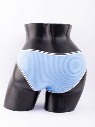 Слипы в рубчик с белым поясом и черной полоской  - фото 3