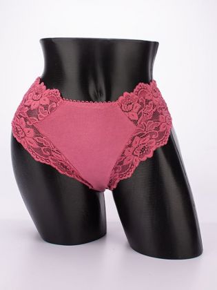 Слипы с цветочным кружевом - фото 1