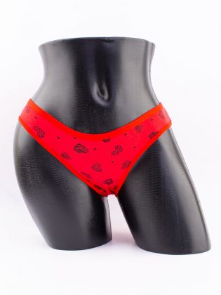 Слипы принтом "сердечки" - фото 1