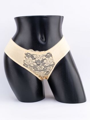 Слипы с кружевом спереди - фото 1