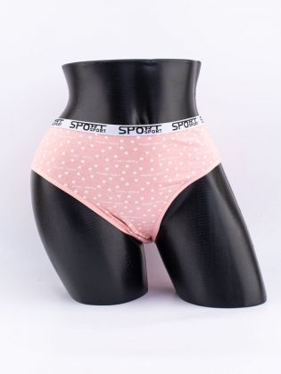 Слипы "maiden heart" с сердечками и эластичным поясом - фото 1