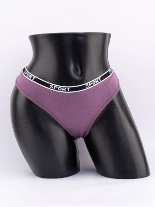 Стринги с черным поясом с надписью "sport" - фото 1