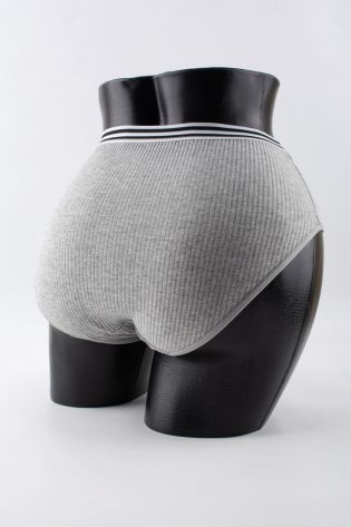 Слипы в рубчик с двумя черными полосками - фото 3