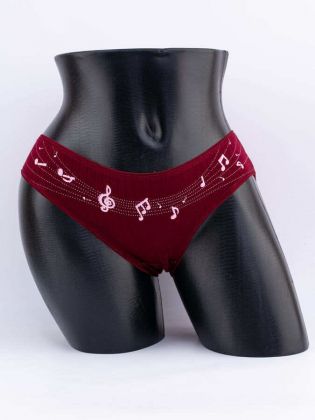 Слипы с принтом "ноты" - фото 1