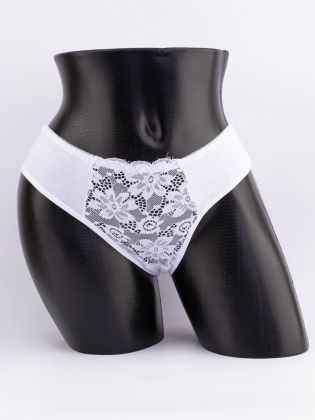 Слипы с кружевом спереди - фото 1