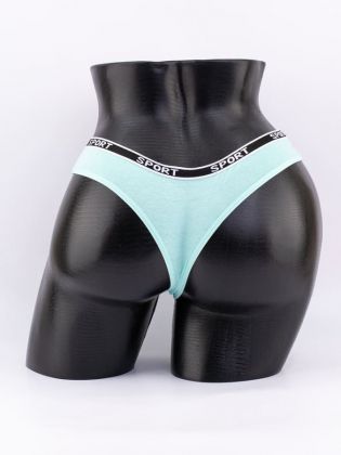 Стринги с черным поясом с надписью "sport" - фото 3