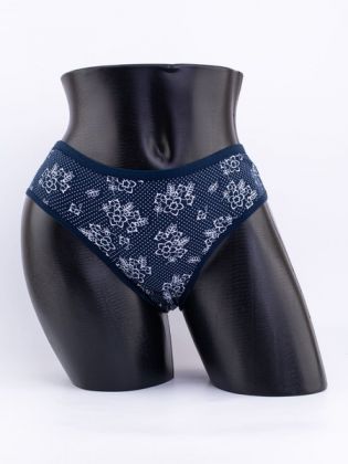 Слипы в горошек с цветочным принтом - фото 1