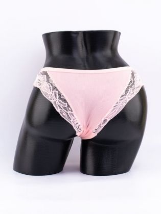 Слипы в рубчик с кружевом №1 - фото 3