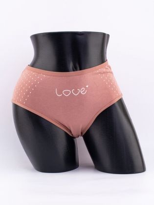 Слипы в горошек и надписью "love" - фото 1