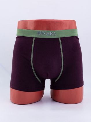 Однотонные мужские боксеры с логотипом "Donara" - фото 1