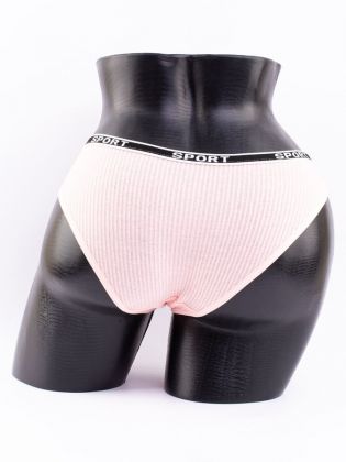 Слипы в рубчик с надписью "sport" - фото 3