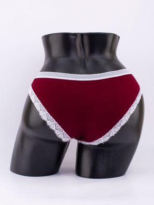 Слипы с кружевной окантовкой и эластичным поясом - фото 3