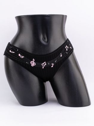 Слипы с принтом "ноты" - фото 1