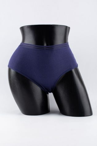 Слипы в рубчик с прозрачным поясом - фото 1