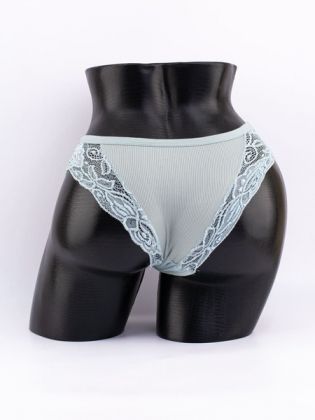 Слипы в рубчик с кружевом №1 - фото 3