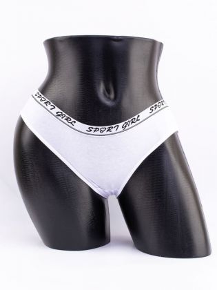 Слипы с эластичным поясом и надписью "sport" - фото 1