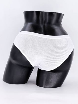 Слипы в рубчик с белым поясом - фото 3