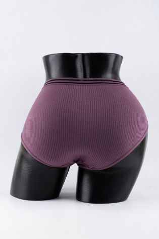 Слипы в рубчик с прозрачным поясом - фото 3